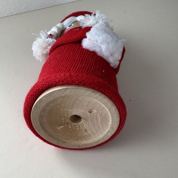 Ljungstroms Vintage Sweden  Christmas Figurine Tomte Wood Felt Girl w Braids - Picture 6 of 7